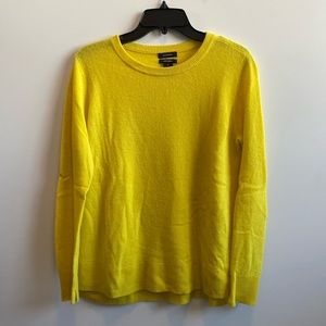 Halogen Cashmere Sweater - Yellow - Size M